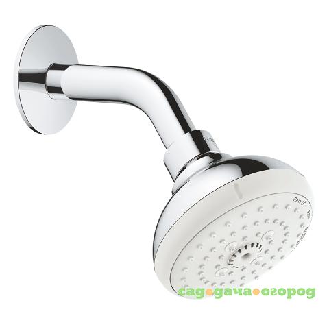 Фото Верхний душ Grohe New Tempesta 100 26088001 с душевым кронштейном