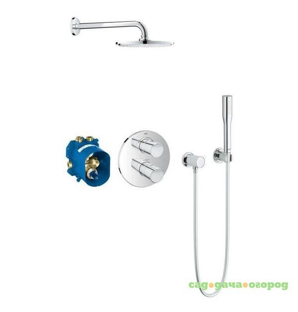 Фото Душевой комплект Grohe Grohtherm 2000 New 34631000 с верхним душем Rainshower Cosmopolitan 210