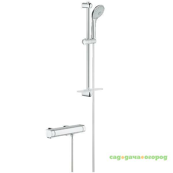 Фото Душевой комплект Grohe Grohtherm 2000 New 34195001 с гарнитуром Euphoria Massage