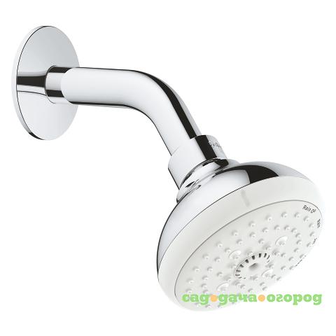 Фото Верхний душ Grohe New Tempesta 100 27870001 с душевым кронштейном