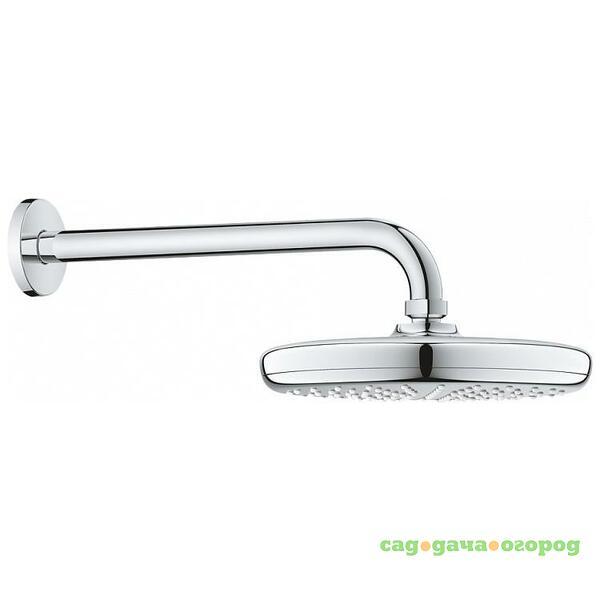 Фото Верхний душ Grohe Tempesta 210 26411000 с душевым кронштейном