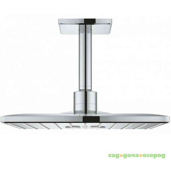 Фото Верхний душ Grohe Rainshower 310 SmartActive Cube 26481000 с душевым кронштейном