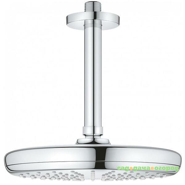 Фото Верхний душ Grohe Tempesta 210 26414000 с душевым кронштейном