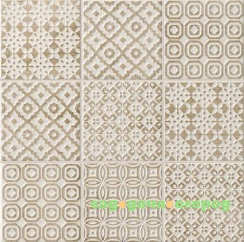 Фото Керамическая плитка Bayker Batik Deco Tortora 10х10 см