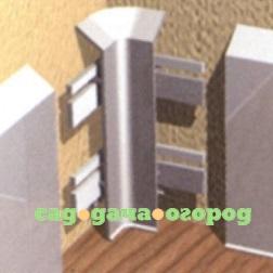 Фото Угол внутренний для алюминиевого плинтуса Progress Plast PKIAGI 100