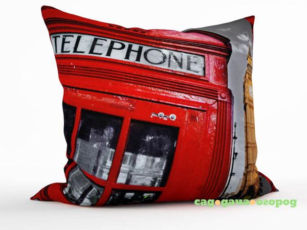 Фото Декоративная подушка Лондонский Телефон (45х45)