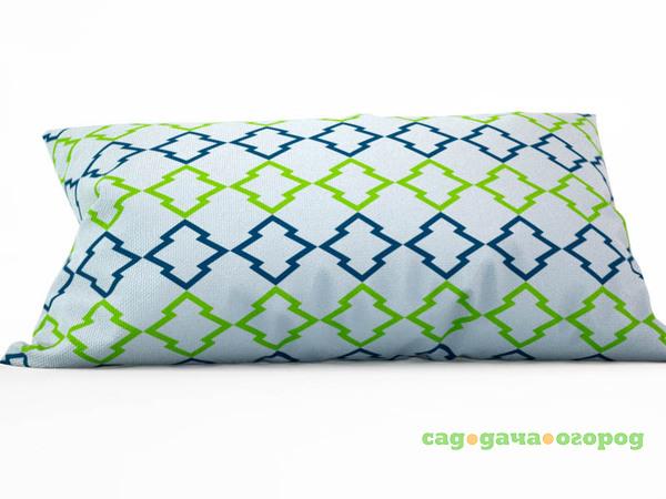 Фото Декоративная подушка Зеленый Орнамент (25х45)