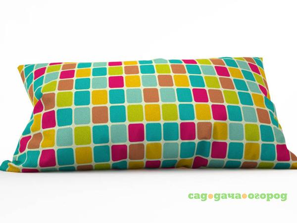 Фото Декоративная подушка Цветная Мозаика (25х45)