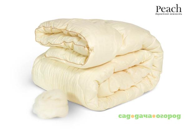 Фото Одеяло Peach из Овечьей Шерсти Теплое (200х220 см)