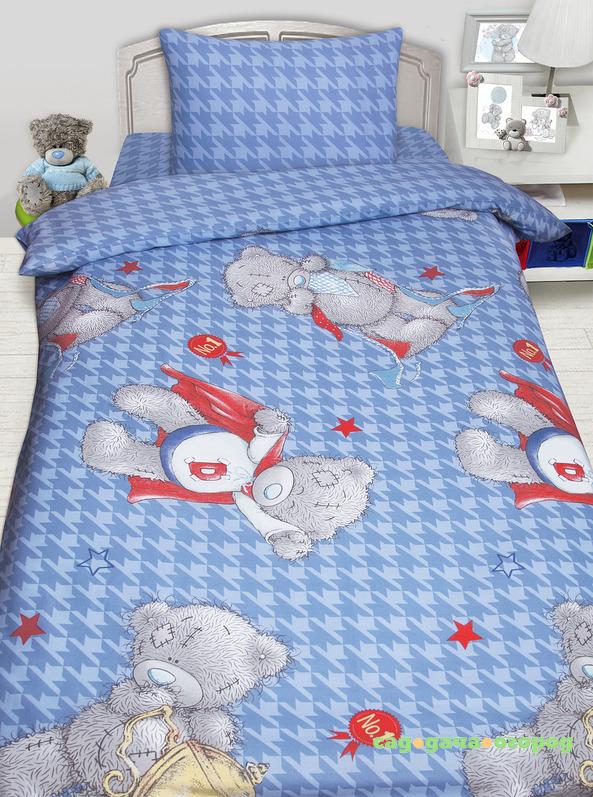 Фото Детское Постельное белье Teddi Цвет: Голубой (145х210 см)