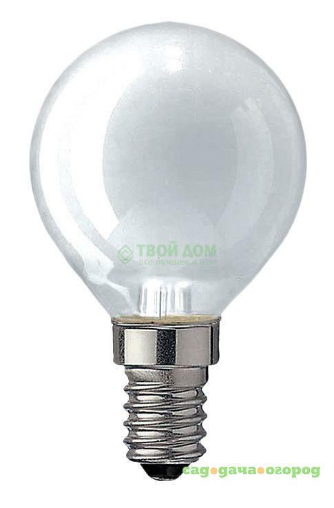 Фото Лампочка PHILIPS LAMPS Krypton 60W E14 230V P45 WH 1CT