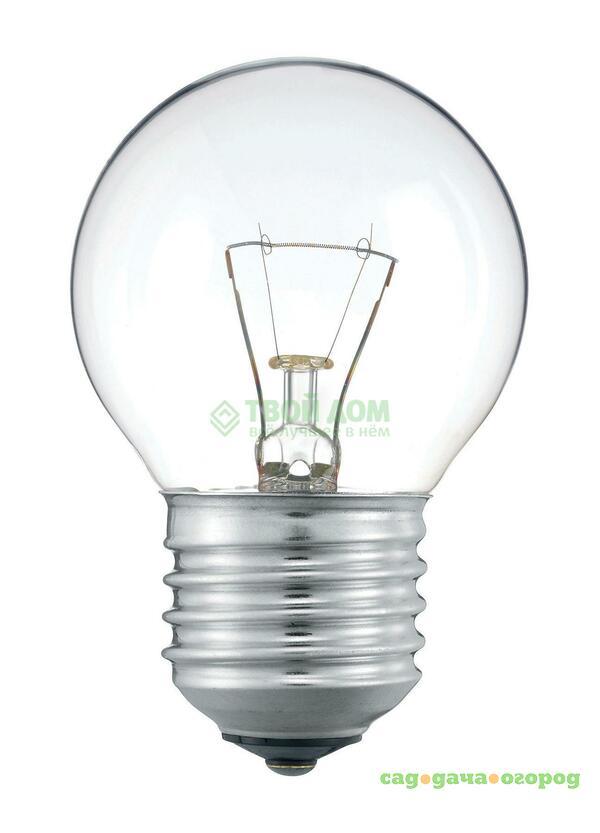 Фото Лампочка PHILIPS LAMPS Standard 60W E27 230V P45 CL 1CT