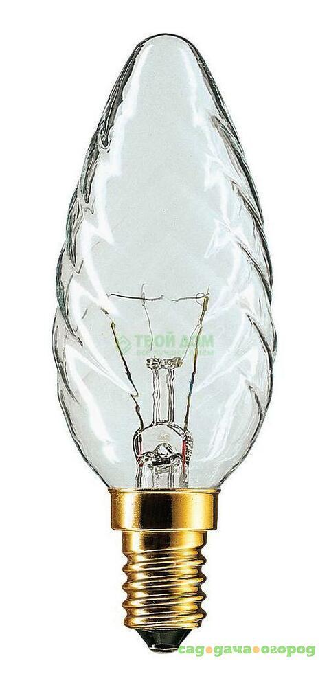 Фото Лампочка PHILIPS LAMPS Deco 60W E14 230V BW35 CL 1CT