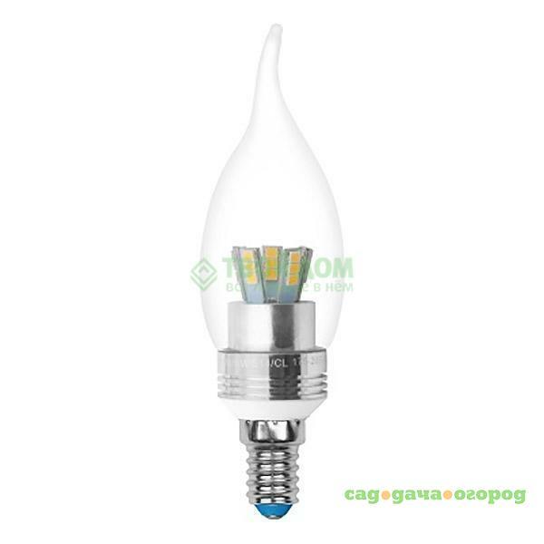 Фото Лампочка Uniel LED-C37P-5W/WW/E14/CL ALC02SL