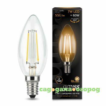 Фото Лампа gauss filament candle e14 7w 2700к Gauss 103801107