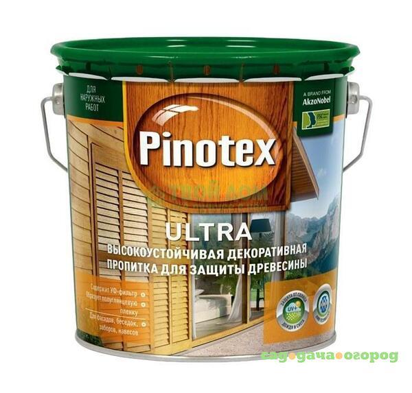 Фото Антисептик Pinotex Ultra 2.7л белый