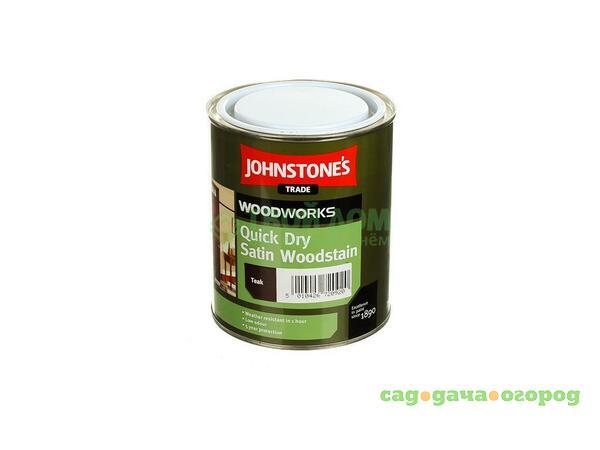 Фото Лак Johnstones Ex/in q/dry wood тик 0.75л