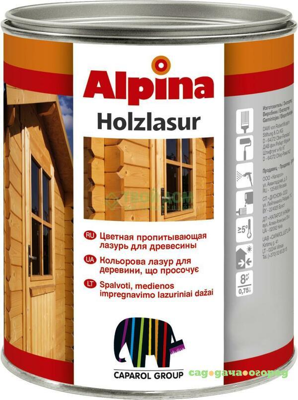 Фото Лазурь Alpina F/Holz Teak 2,5л