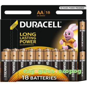 Фото Элемент питания duracell lr6-18bl basic 18шт б0014448