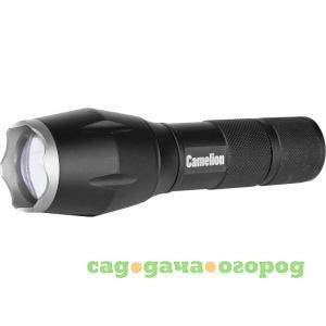 Фото Фонарь camelion led5136 черный, led xml-t6, zoom, 5 режимов, 3xlr03 в комплекте, алюминий, блистер 12971