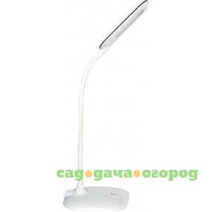 Фото Настольный светильник camelion kd-800 c01 белый, led, 7вт, 230в, сенсорное включение, 3 уровня яркости, 4000к 12949