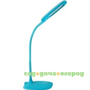 Фото Настольный светильник camelion kd-800 c17 бирюза, led, 7вт, 230в, сенсорное включение, 3 уровня яркости, 4000к 12518