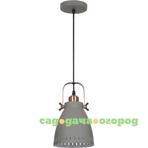 Фото Подвесной светильник camelion pl-428s-1 с73 серый+медь, new york, e27, 40вт, 230в, металл 13076