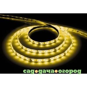 Фото Cветодиодная led лента 60smd(3528)/м, 4.8 вт/м, 5м, ip65, 12v, желтый feron ls604 27674