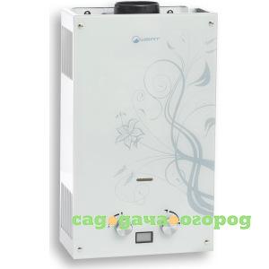 Фото Газовый проточный водонагреватель wert 10eg white glass