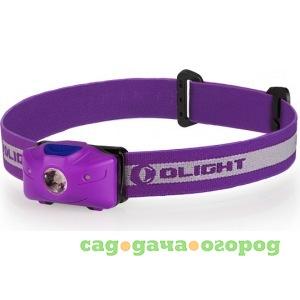Фото Светодиодный налобный фонарь фиолетовый active +2xaa olight h05 mv-907101