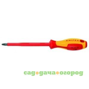 Фото Отвертка для винтов с крестообразным шлицем pozidriv knipex kn-982500