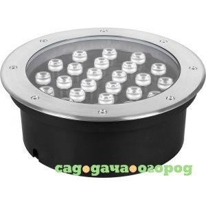 Фото Тротуарный светильник feron sp2708, 24led теплый белый, 24w, 250хh90mm, ip67 32136