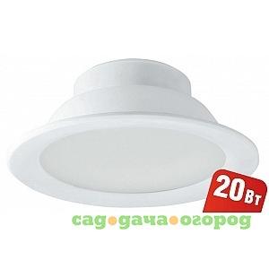 Фото Светодиодный светильник точечный navigator 94 837 ndl-p1-20w-840-wh-led аналог downlight клл 2х18 4607136948372 256466