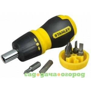 Фото Реверсивная отвертка stubby multibit stanley 0-66-358