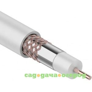 Фото Кабель коаксиальный rg-6u+cu, 48%, 75 ом, 100м, белый proconnect 01-2206