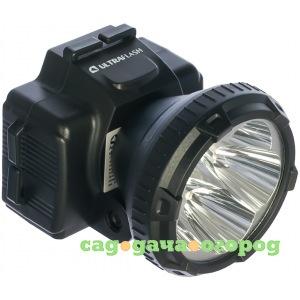 Фото Налобный аккумуляторный фонарь ultraflash led5365220в, черный, 5 led, 2 режима  11648