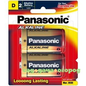 Фото Батарейки lr20 d alkaline 1.5в бл/2 panasonic 5410853039211