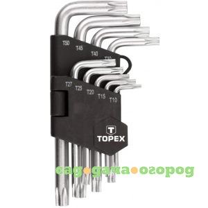 Фото Ключи torx t10-t50 topex 35d960