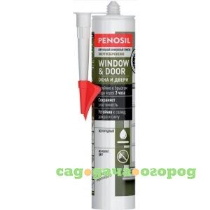 Фото Силиконовый нейтральный герметик penosil window & door silicone sealant белый 310 мл h3711