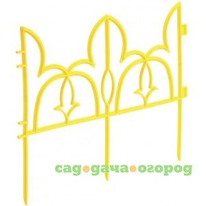Фото Декоративный забор комплект-агро лилия 19х300 см, желтый ka1186y