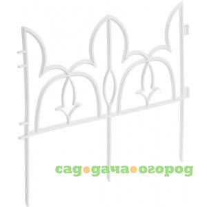 Фото Декоративный забор комплект-агро лилия 19х300 см белый ka1186w