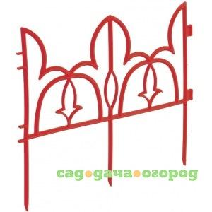Фото Декоративный забор комплект-агро лилия 19х300 см, красный ka1186r