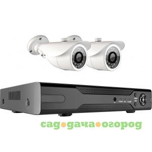 Фото Комплект видеонаблюдения ginzzu hk-422d, 4ch, 1080n, hdmi, 2 уличные камеры 2.0mp, ir20м 14386