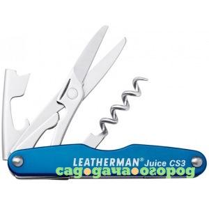 Фото Мультитул leatherman juice cs3 4 функции, синий 832370