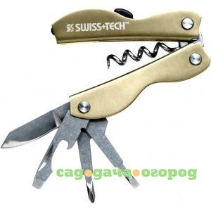 Фото Мультиинструмент swiss+tech vintage corkscrew tool 8-in-1 platinum series st33312