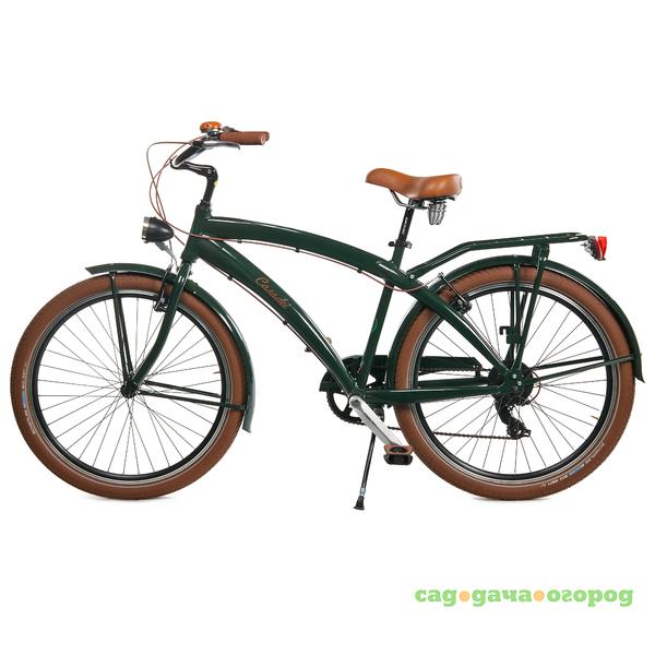 Фото Велосипед мужской Casadei beach cruiser 26 темно-зеленый