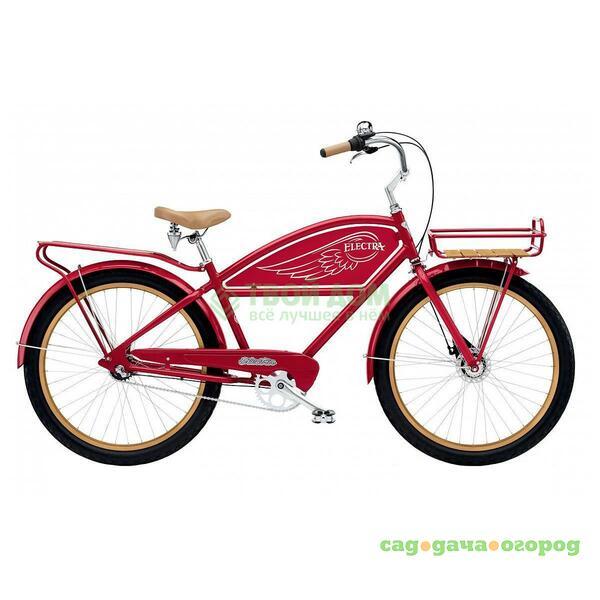 Фото Велосипед Electra Bicycle Cruiser Delivery 3i Red (244154)