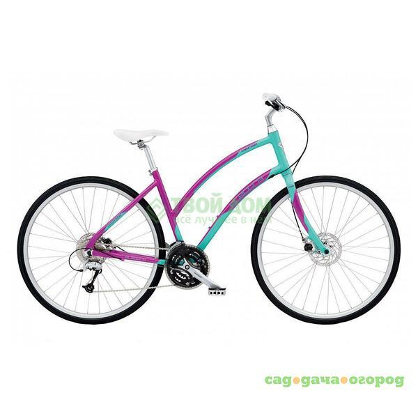 Фото Велосипед Electra Bicycle Verse 24D Disc Ladies Magenta-Aquamarine (295185)