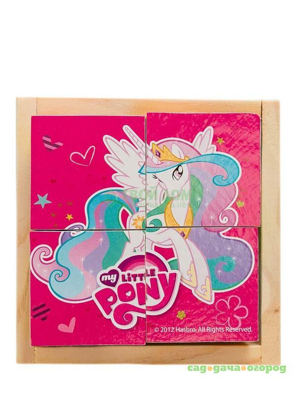 Фото Развивающая игрушка Играем вместе кубики my little pony 4 куб (177820)