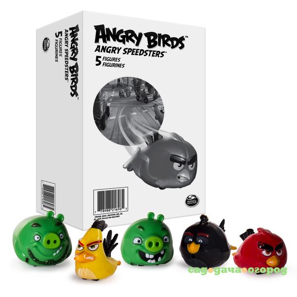 Фото Игрушка Angry Birds набор из 5 птичек на колесах